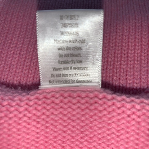 Gymboree Dress Pink Cotton Argyle Motif Sweater Dress - Picture 6 of 6